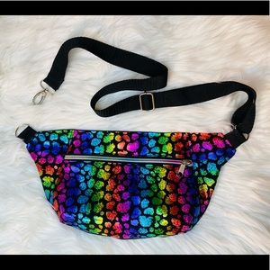 Cheetah Rainbow Fanny pack/Hip bag/Crossbody bag/Bum bag/Sling bag/waist bag
